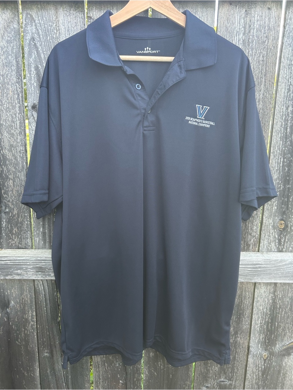 Villanova Wildcats 2018 National Champions Basketball Polo Shirt Vansport XL